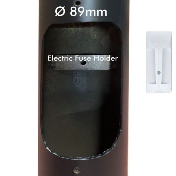 Colonne Noir - 3 mètres - 4 mètres - finition 60mm