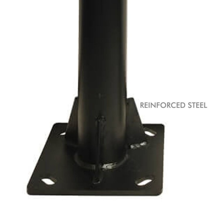 Colonne Noir - 3 mètres - 4 mètres - finition 60mm