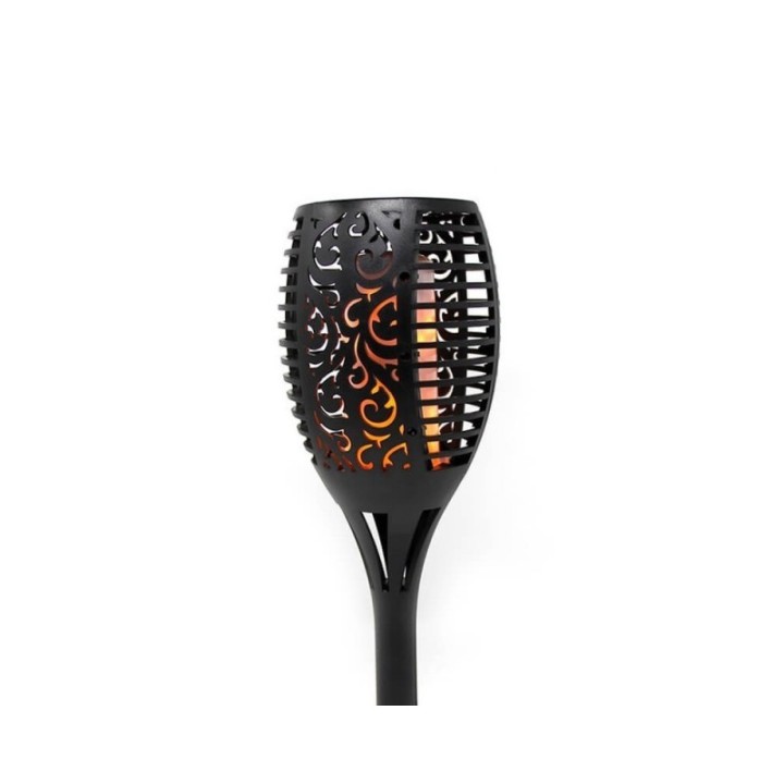 Torche Solaire LED effet Flamme sur Piquet