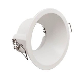 Anneau Fixe Circulaire cône pour GU10 - Blanc