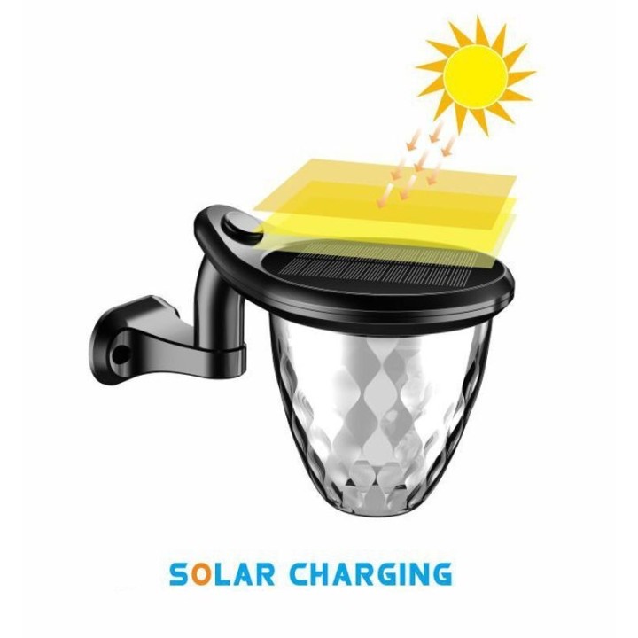 Applique solaire LED 3-en-1 200 lm – CCT (3000K/4000K/5700K) – IP54 – Détecteur de mouvement