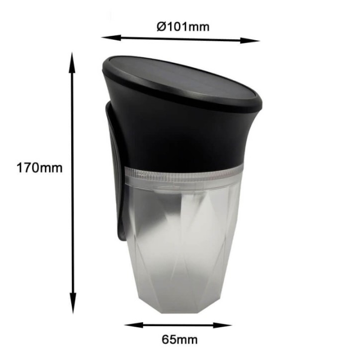 Applique solaire LED 200 lm – CCT – IP54 – Détecteur de mouvement