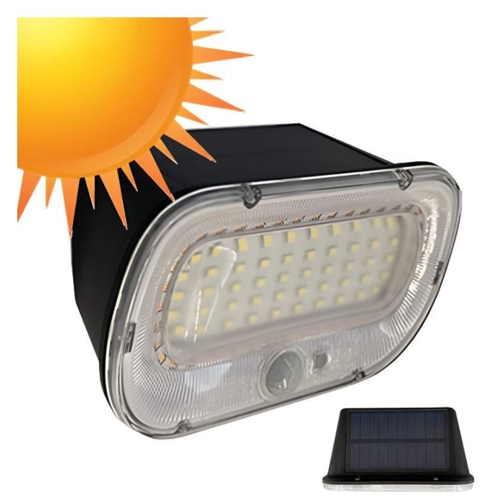 Applique solaire à détection pour porte d'entrée - IP54 - Couleur 5700K