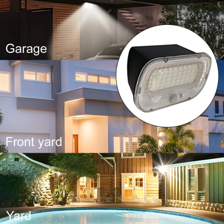 Applique solaire à détection pour porte d'entrée - IP54 - Couleur 5700K