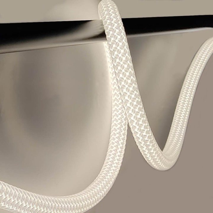 Suspension LED Noire avec Corde Lumineuse | 25W 3500K | Design Élégant