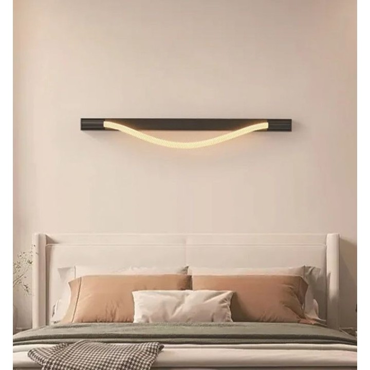 Applique LED Murale 8W – Intérieur – 3500K – Design Moderne avec Corde Lumineuse