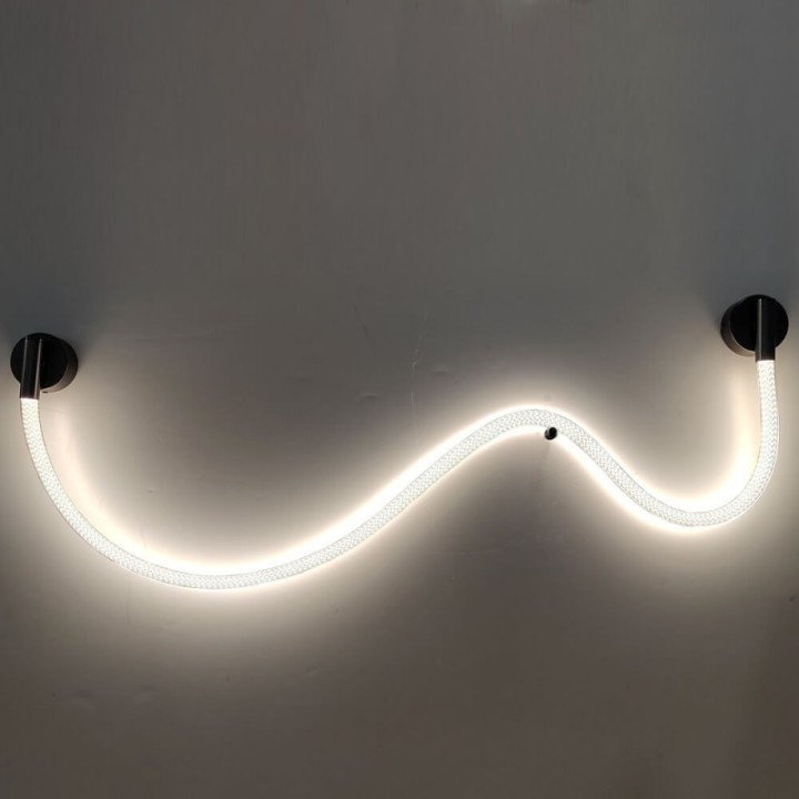 Applique LED murale 25W en corde tressée – Éclairage intérieur élégant – 3500K