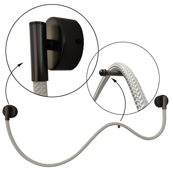 Applique LED murale 25W en corde tressée – Éclairage intérieur élégant – 3500K