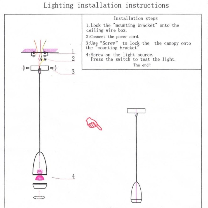 Lampe Suspendue Blanc pour GU10 - Design Élégant et Minimaliste