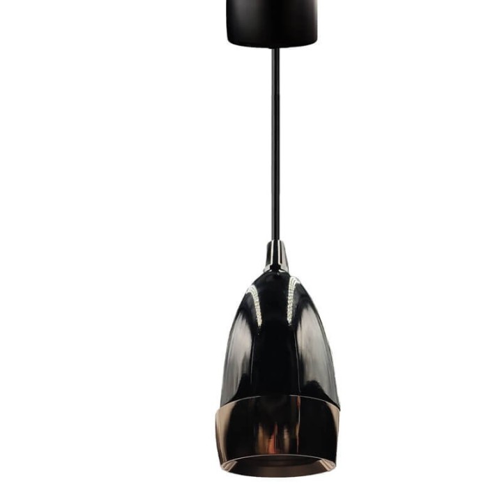 Lampe Suspendue noir perle pour GU10 - Design Élégant et Minimaliste