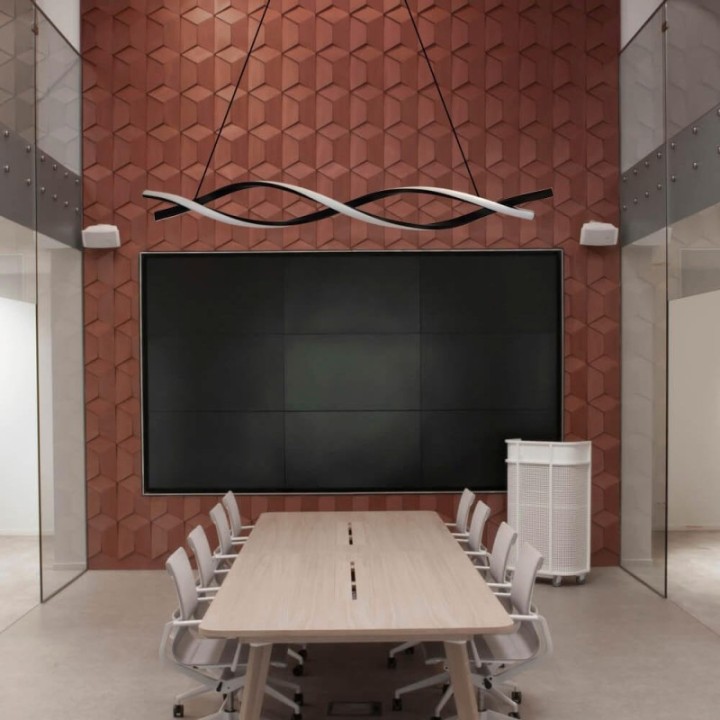 Suspension LED Design Noire | 24 watts | Élégante et Moderne en Alu