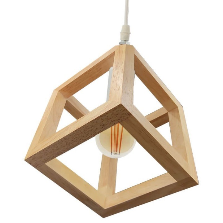 Suspension LED en Bois de Hêtre | Design Scandinave et Naturel | E27