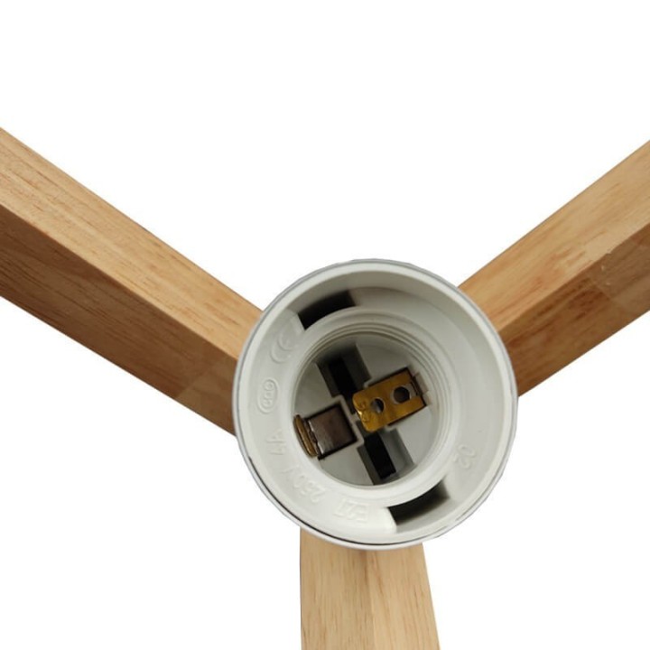 Suspension LED en Bois de Hêtre | Design Scandinave et Naturel | E27