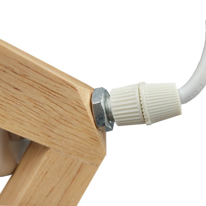 Suspension LED en Bois de Hêtre | Design Scandinave et Naturel | E27