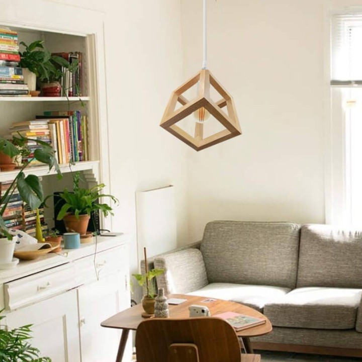 Suspension LED en Bois de Hêtre | Design Scandinave et Naturel | E27