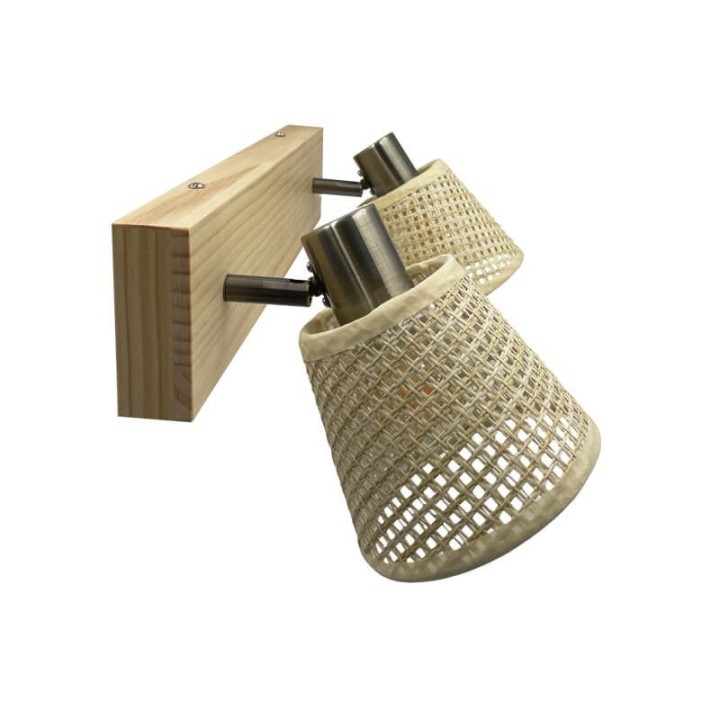 Applique murale en osier pour ambiance tamisée