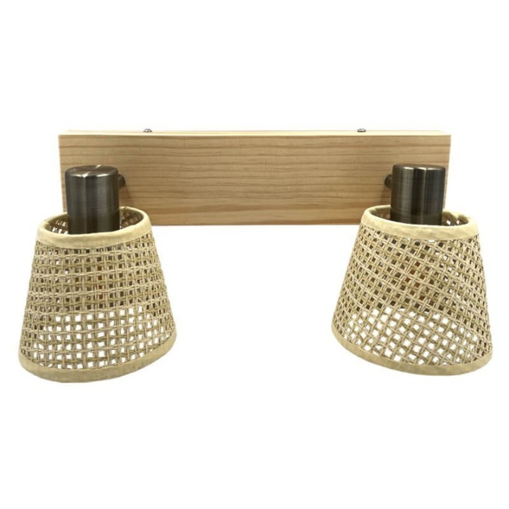 Applique murale en osier pour ambiance tamisée