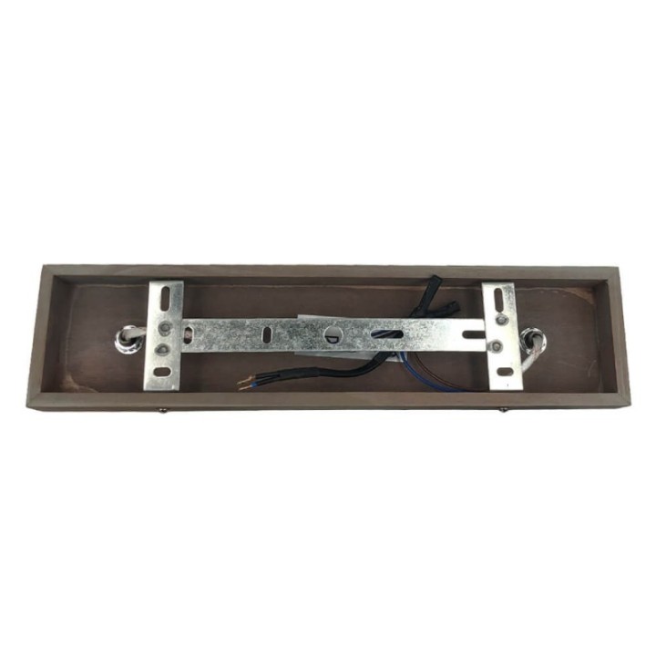 Applique murale en bois noir – Éclairage LED design bois