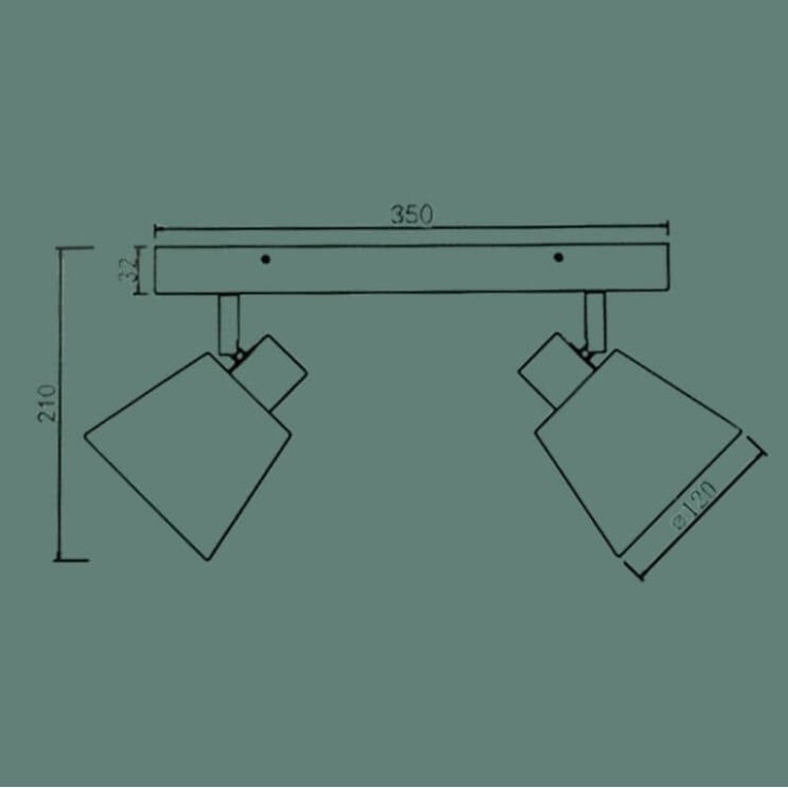 Applique murale en bois noir – Éclairage LED design bois