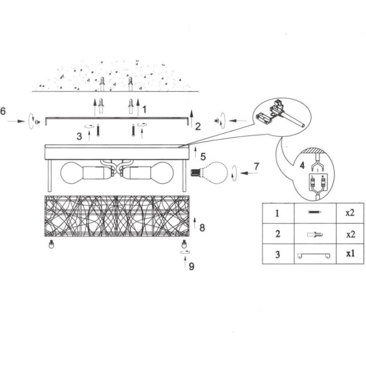 Applique murale LED - Éclairage cosy pour la chambre ou le salon.