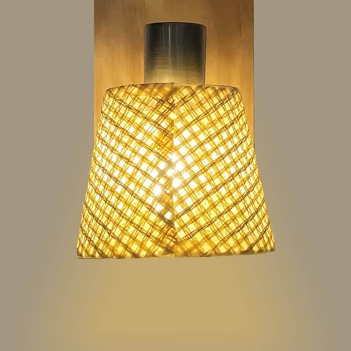 Applique murale en osier – Éclairage LED design naturel