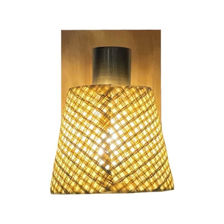 Applique murale en osier – Éclairage LED design naturel