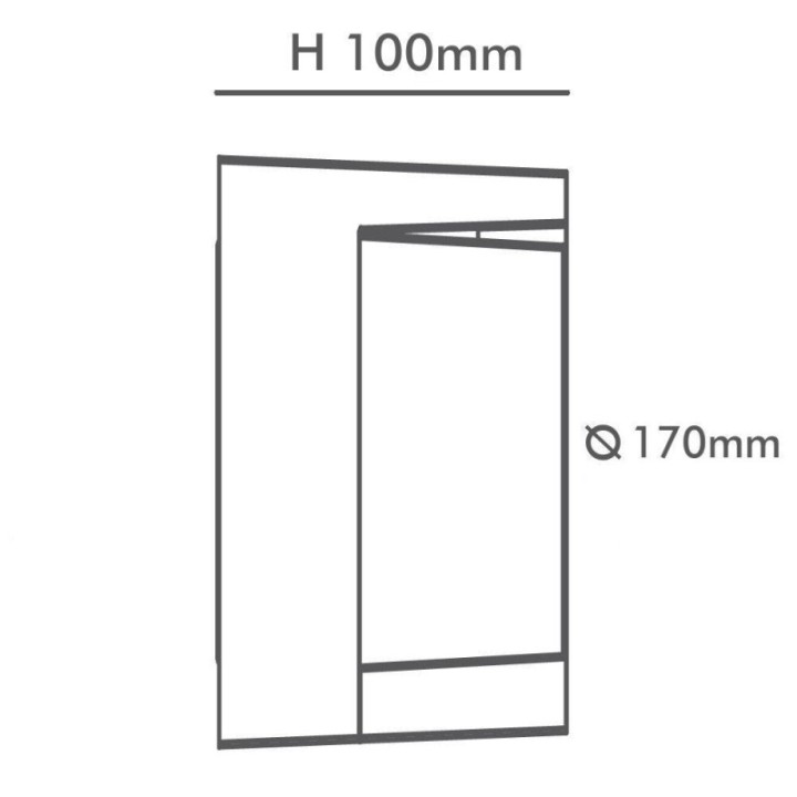 Applique murale LED ronde noir 15W – CCT réglable – Étanche IP65