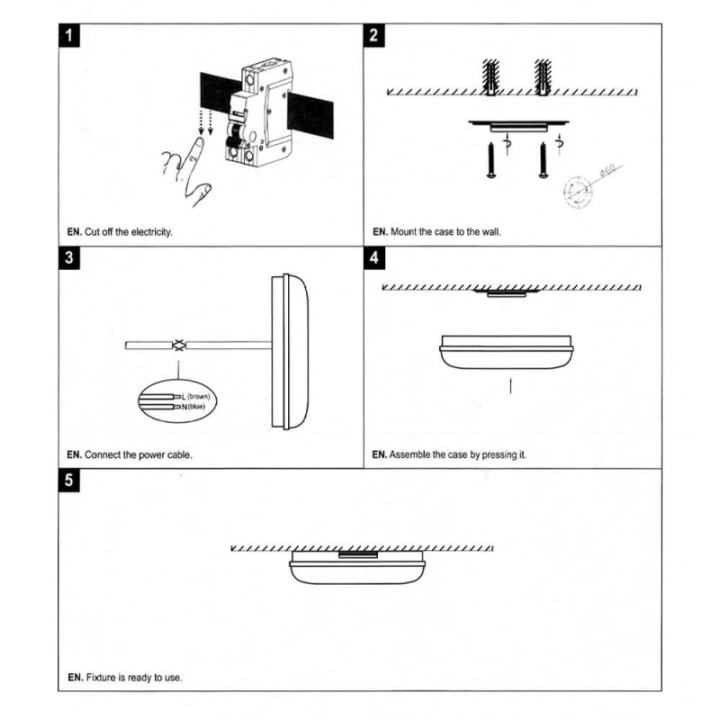 Applique murale LED 12W – Éclairage intérieur/extérieur IP65