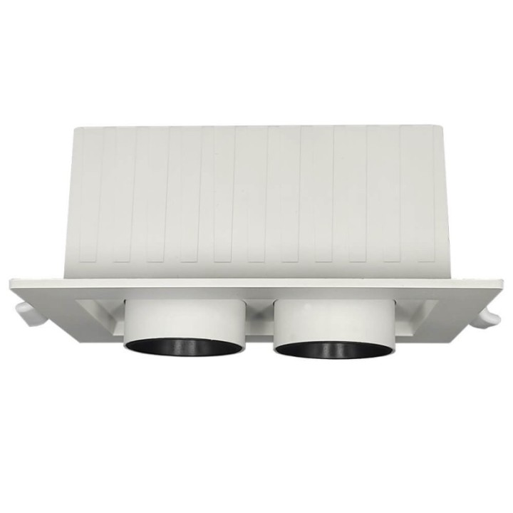 Spot LED rectangulaire 12 watts - double périscope - CCT