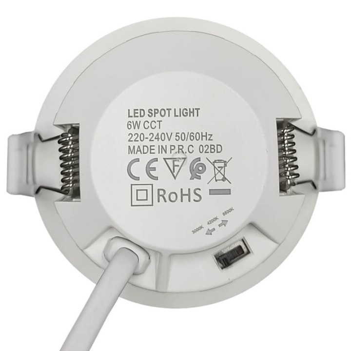 Spot LED 6W - PERISCOPIQUE ORIENTABLE - rond - CCT