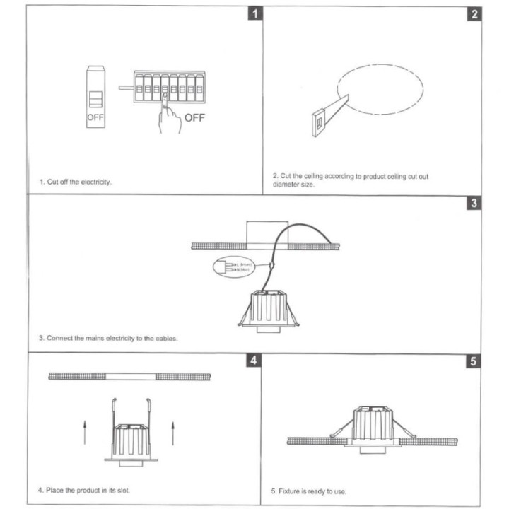 Spot LED 6W - PERISCOPIQUE ORIENTABLE - rond - CCT