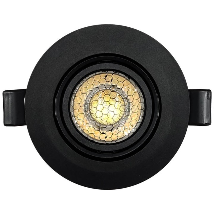 Spot encastrable LED 7W - Rond Noir - CCT - UGR19