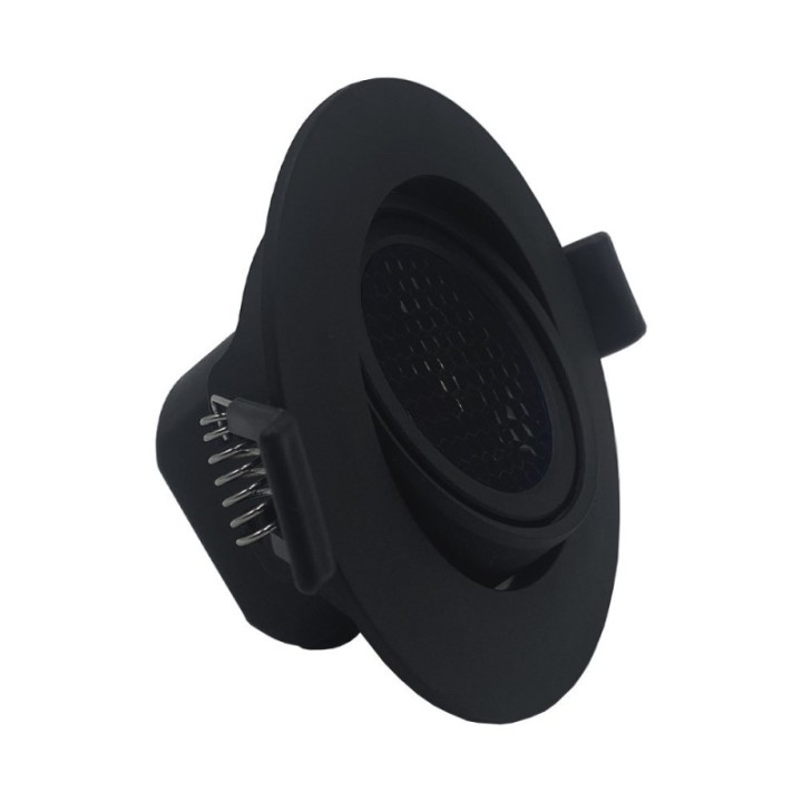 Spot encastrable LED 7W - Rond Noir - CCT - UGR19