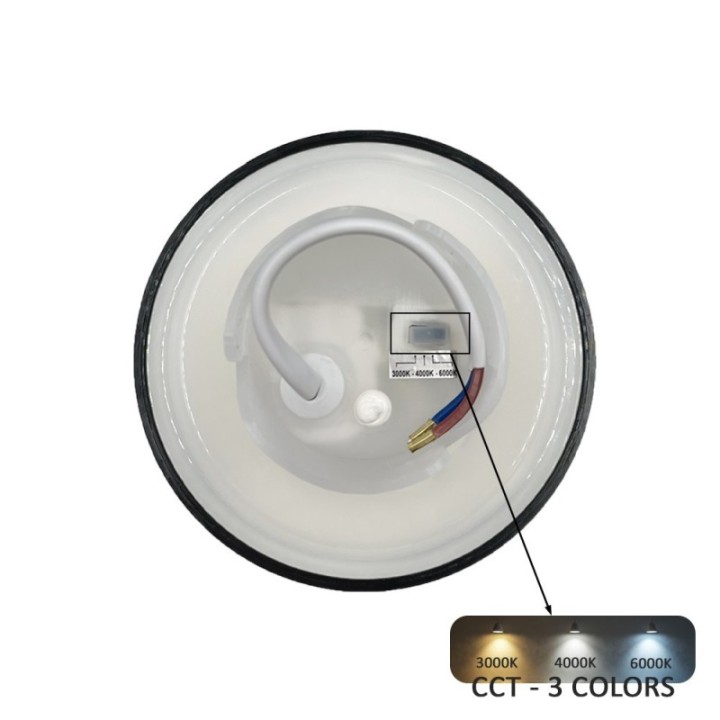 Applique murale LED 9 watts IP65 – Couleur CCT sélectionnable – Polycarbonate