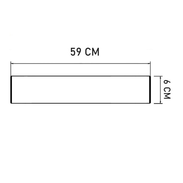 Réglette Linéaire LED 18W Noire – 59cm | CCT Couleur Sélectionnable
