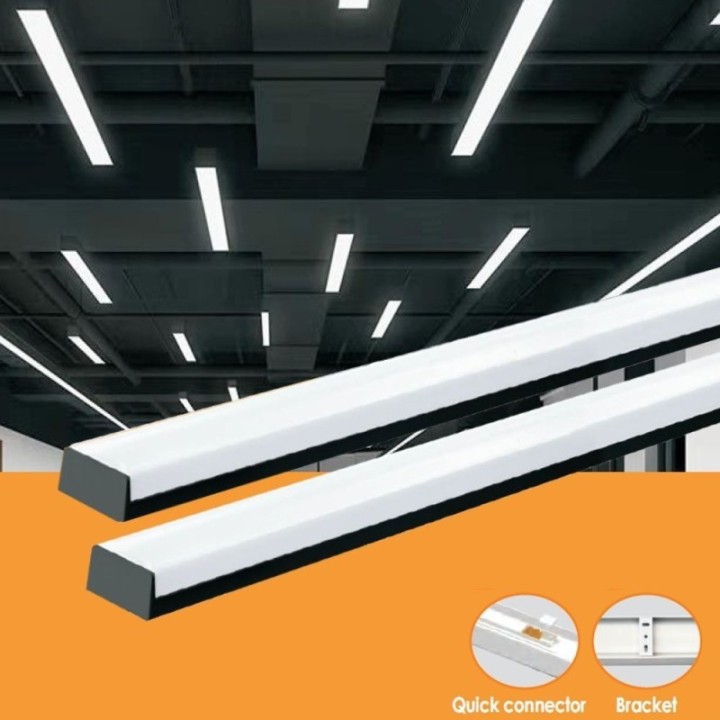 Réglette Linéaire LED 18W Noire – 59cm | CCT Couleur Sélectionnable