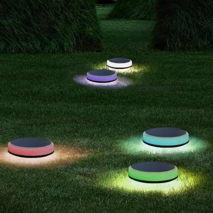 Piquet Solaire de Jardin LED - couileur RGB + CCT - Étanche IP65
