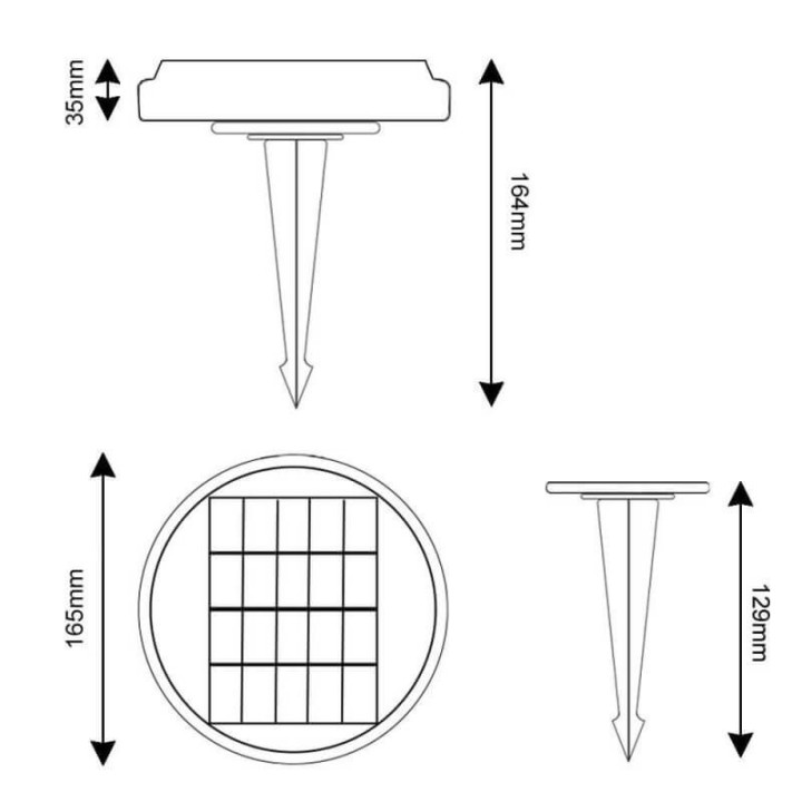 Piquet Solaire de Jardin LED - couileur RGB + CCT - Étanche IP65