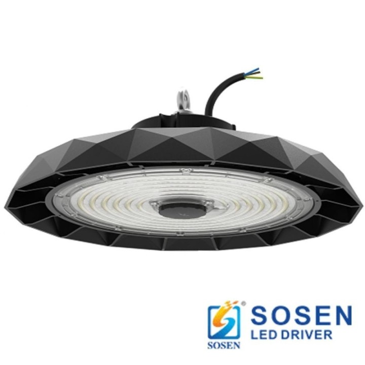 Cloche Industrielle LED UFO 200W-100W – SOSEN – 170 lm/W – IP65
