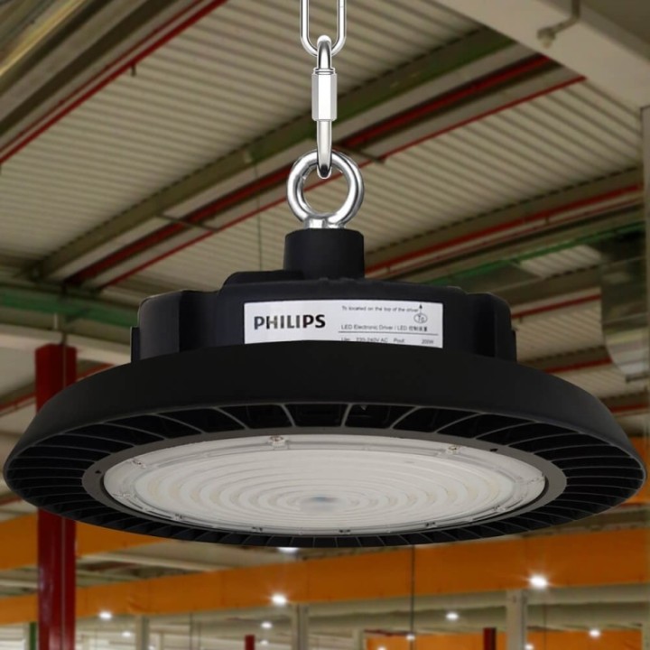 Cloche Industrielle LED 200W – Philips Xitanium – 170 lm/W – IP65