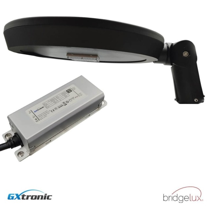 Réverbère LED 40W | Aluminium avec branche articulée | Éclairage Extérieur