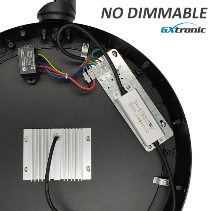 Réverbère LED 40W | Aluminium avec branche articulée | Éclairage Extérieur