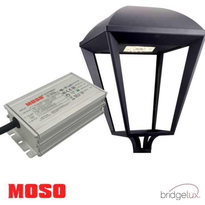 Réverbère LED Design Moderne 65W | Aluminium | Éclairage Extérieur