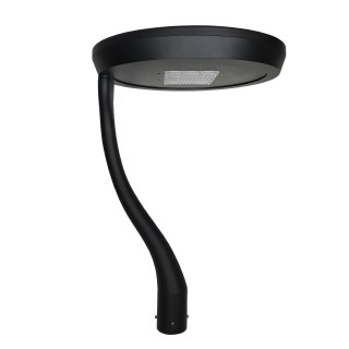 Réverbère LED 65 watts noir | Aluminium une branche | Éclairage Extérieur