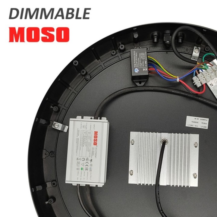 Réverbère LED 65 watts noir | Aluminium une branche | Éclairage Extérieur