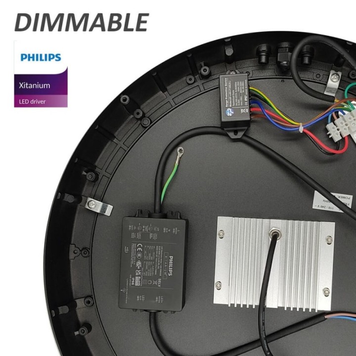 Réverbère LED 65 watts noir | Aluminium une branche | Éclairage Extérieur