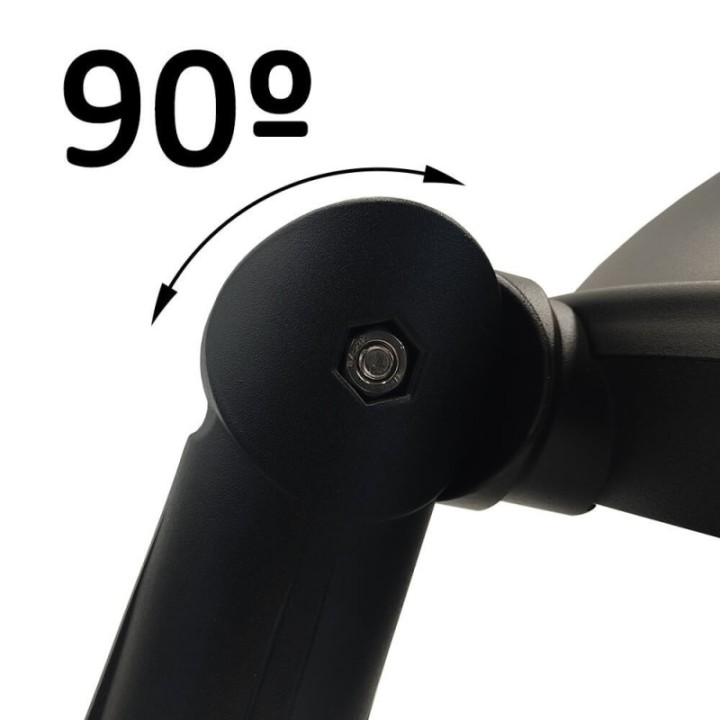 Réverbère LED 65W avec Bras Articulé |Demi dome| Éclairage Extérieur