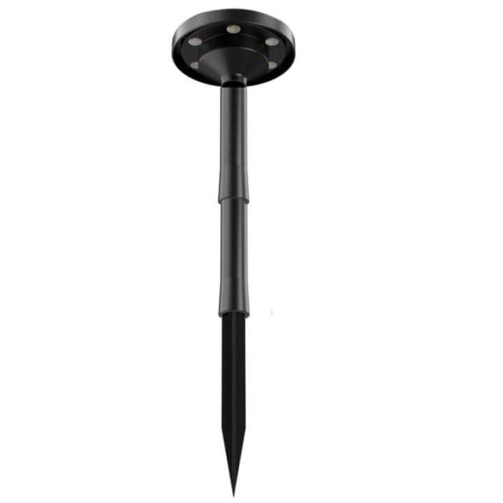 Piquet solaire LED de jardin IP65 – Lumière CCT sélectionnable – 4 modes – Montage mural ou au sol