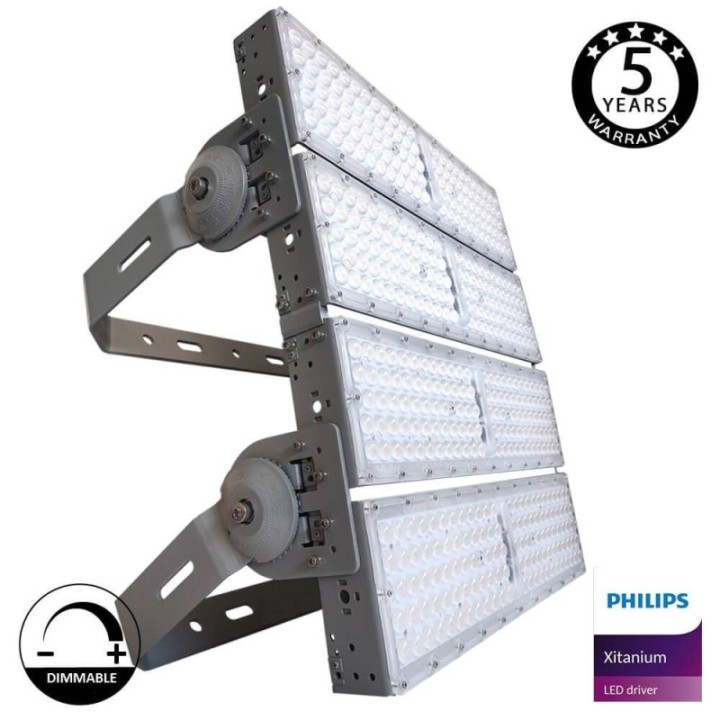 Projecteur LED 1200W Philips Xitanium DIM 1-10V | 220Lm/W | Éclairage Professionnel Haute Puissance