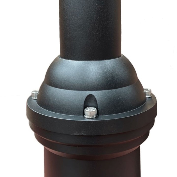 Colonne  4 mètres Aluminium Télescopique noire - TRANSPORT FACILE